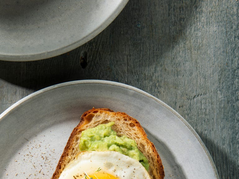 Directly Above Shot Of Breakfast Served On Table