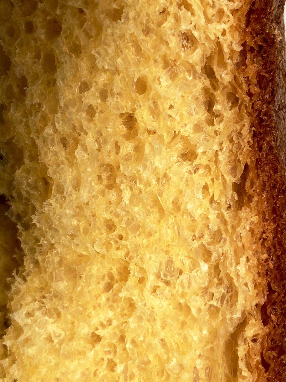 close up italian pandora cake at nidau, bern canton, switzerland