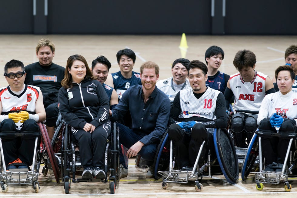 The Duke Of Sussex Visits Japanese Para-Athletes In Tokyo