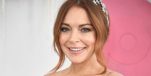 melbourne, australia   november 05 lindsay lohan attends the network 10 marquee on melbourne cup day at flemington racecourse on november 05, 2019 in melbourne, australia photo by james gourleygetty images