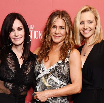 courteney cox,  jennifer aniston and lisa kudrow attend sag aftra foundations 4th annual patron of the artists awards