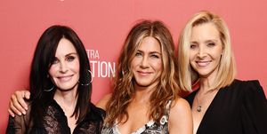 courteney cox,  jennifer aniston and lisa kudrow attend sag aftra foundations 4th annual patron of the artists awards