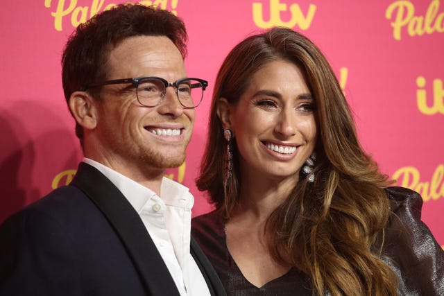 london, england november 12 joe swash and stacey solomon attend the itv palooza 2019 at the royal festival hall on november 12, 2019 in london, england photo by lia tobygetty images