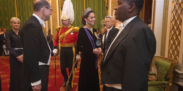 Royals Attend A Reception For The Diplomatic Corps At Buckingham Palace