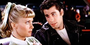 los angeles   june 16 the movie grease, directed by randal kleiser seen here at the drive in from left olivia newton john as sandy and john travolta as danny zuko initial theatrical release of the film, june 16, 1978 screen capture paramount pictures photo by cbs via getty images