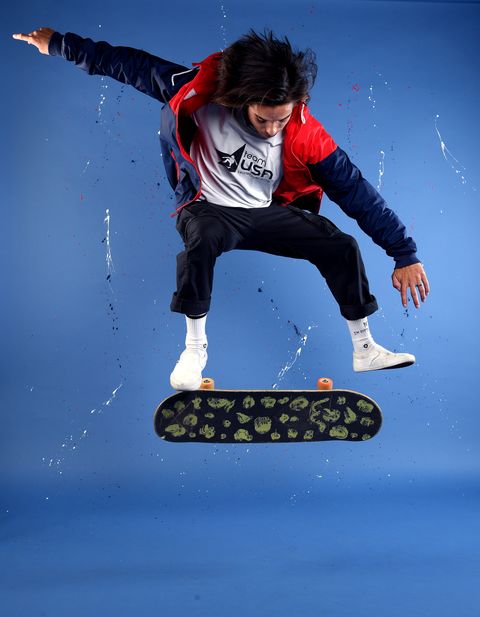 west hollywood, california   november 22 skateboarder heimana reynolds poses for a portrait during the team usa tokyo 2020 olympic shoot on november 22, 2019 in west hollywood, california photo by harry howgetty images