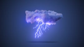 storm cloud with lightning