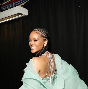 london, england december 02 rihanna backstage stage during the fashion awards 2019 held at royal albert hall on december 02, 2019 in london, england photo by darren gerrishgetty images