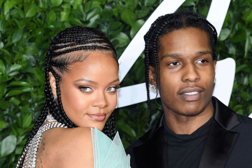 london, england   december 02 rihanna and asap rocky arrive at the fashion awards 2019 held at royal albert hall on december 02, 2019 in london, england photo by daniele venturellidaniele venturelliwireimage