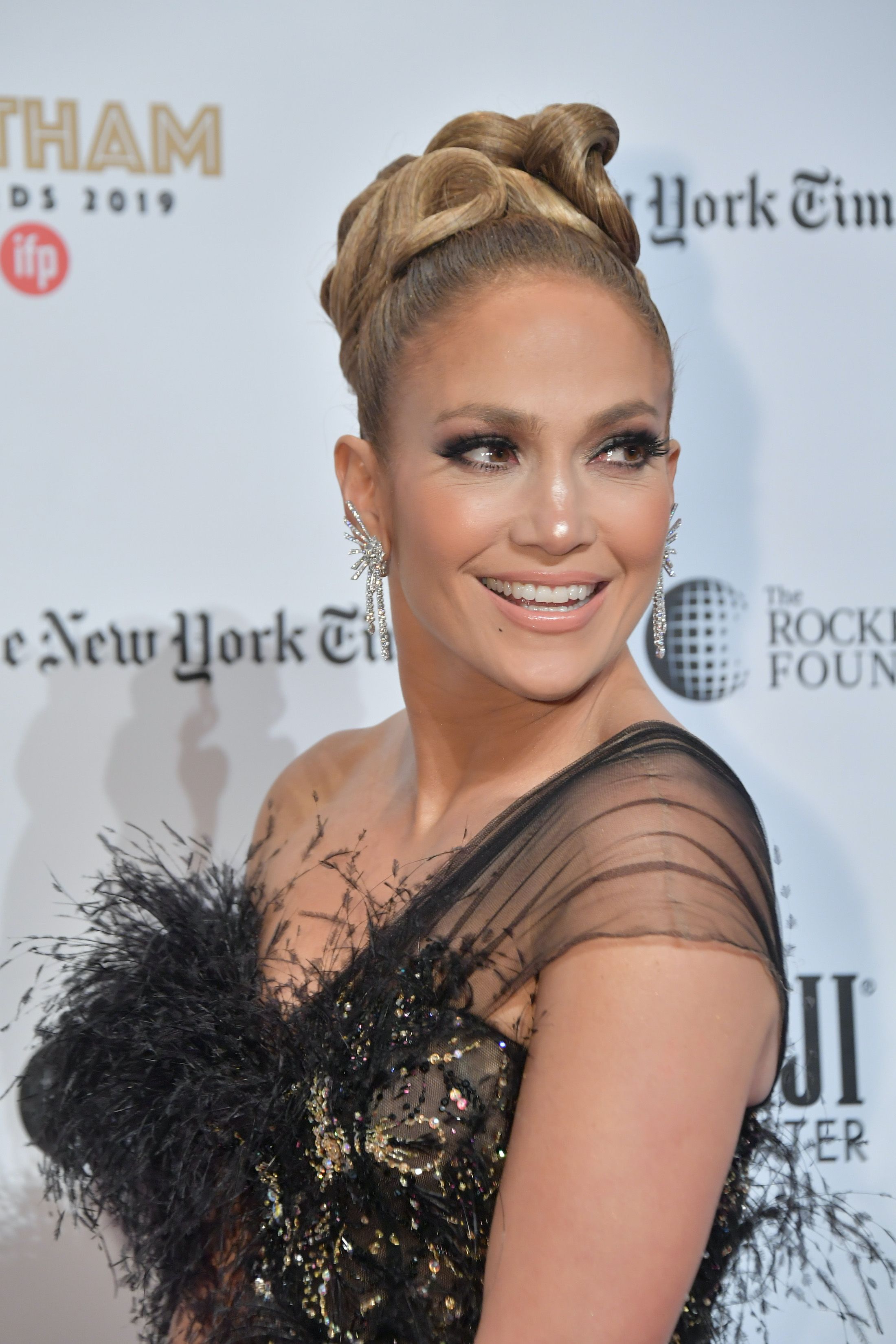 Jennifer Lopez in Crystal-Covered Louboutins at Toronto Film Festival –  Footwear News