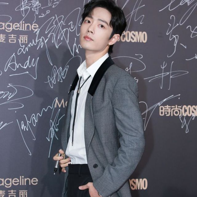shanghai, china december 03 actor xiao zhan arrives at the red carpet of 2019 cosmo glam night on december 3, 2019 in shanghai, china photo by vcgvcg via getty images