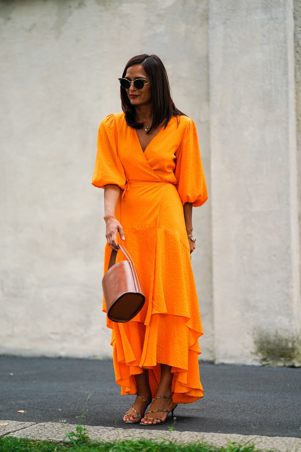 mejores vestidos largos verano naranja