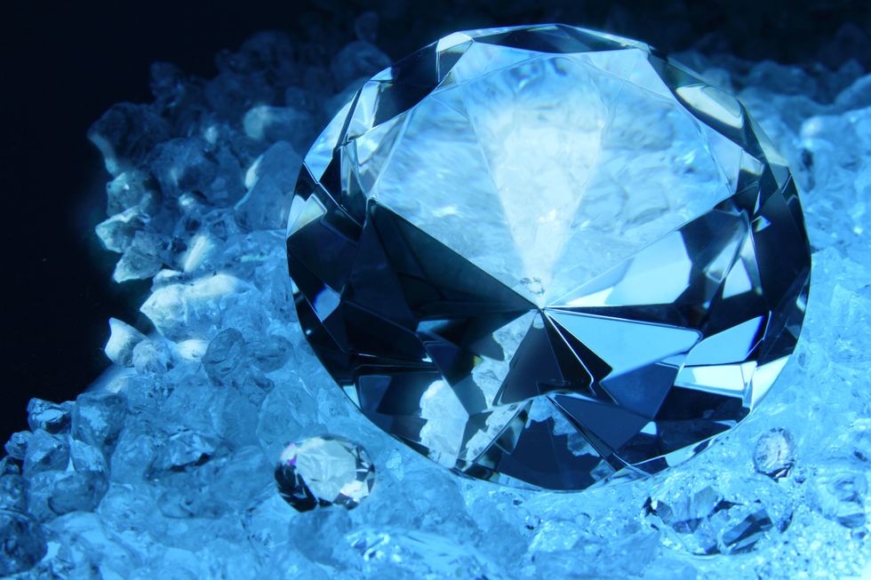 diamond egg on ice
