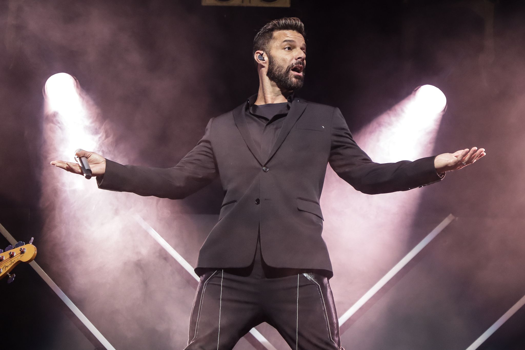 miami, florida   december 07  ricky martin performs during the amor a la musica at american airlines arena on december 07, 2019 in miami, florida photo by john parragetty images