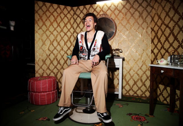 los angeles, california   december 11 harry styles attends spotify celebrates the launch of harry styles new album with private listening session for fans on december 11, 2019 in los angeles, california photo by rich furygetty images for spotify