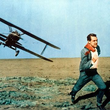 cary grant 19041986 running as he comes under attack from a biplane under attack in an iconic scene issued as a publicity still for the film, north by northwest, usa, 1959 the 1959 film, directed by alfred hitchcock 18991980, starred grant as roger thornhill photo by silver screen collectiongetty images