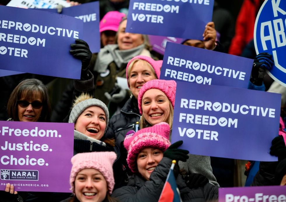 demonstrators gather for the 4th annual womens march in washington, dc, on january 18, 2020 photo by andrew caballero reynolds afp photo by andrew caballero reynoldsafp via getty images