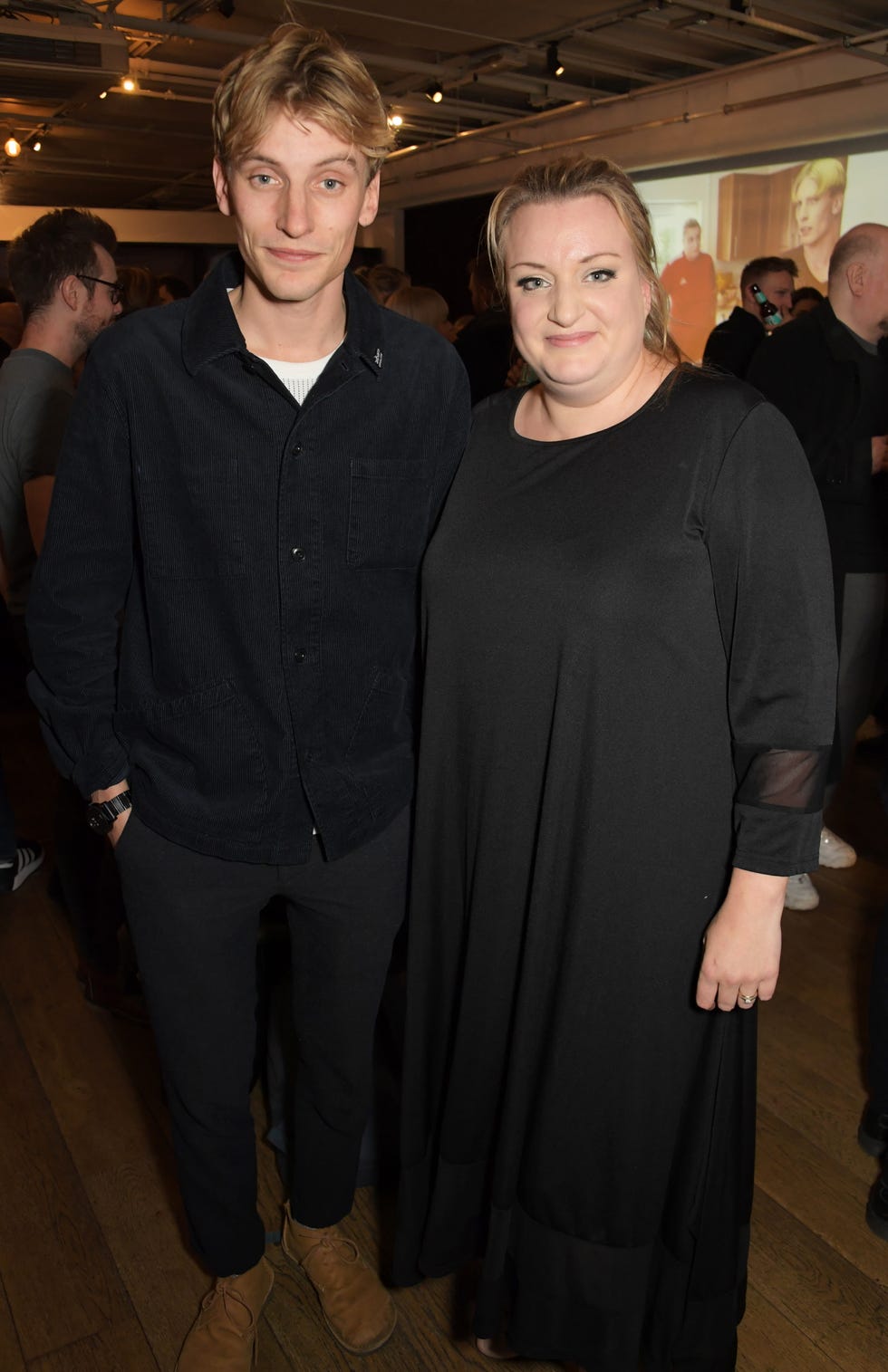 charlie cooper and daisy may cooper attend a vip screening of this country at the bfi southbank