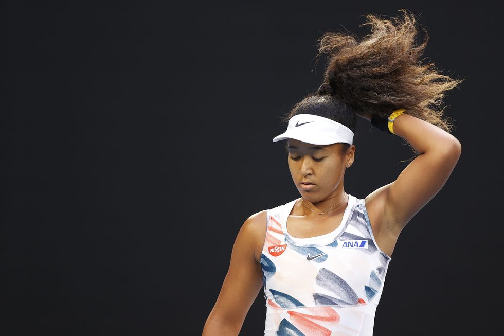 melbourne, australia   january 24 naomi osaka of japan in action during her womens singles third round match against coco gauff of the united states day five of the 2020 australian open at melbourne park on january 24, 2020 in melbourne, australia  photo by fred leegetty images