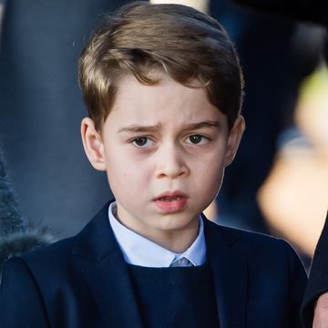 kings lynn, england   december 25  prince george of cambridge attends the christmas day church service at church of st mary magdalene on the sandringham estate on december 25, 2019 in kings lynn, united kingdom photo by poolsamir husseinwireimage