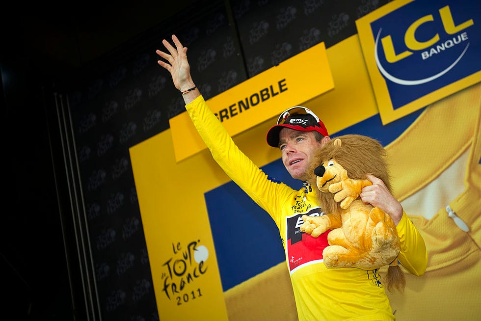 cadel evans, maglia gialla al tour de france del 2011﻿