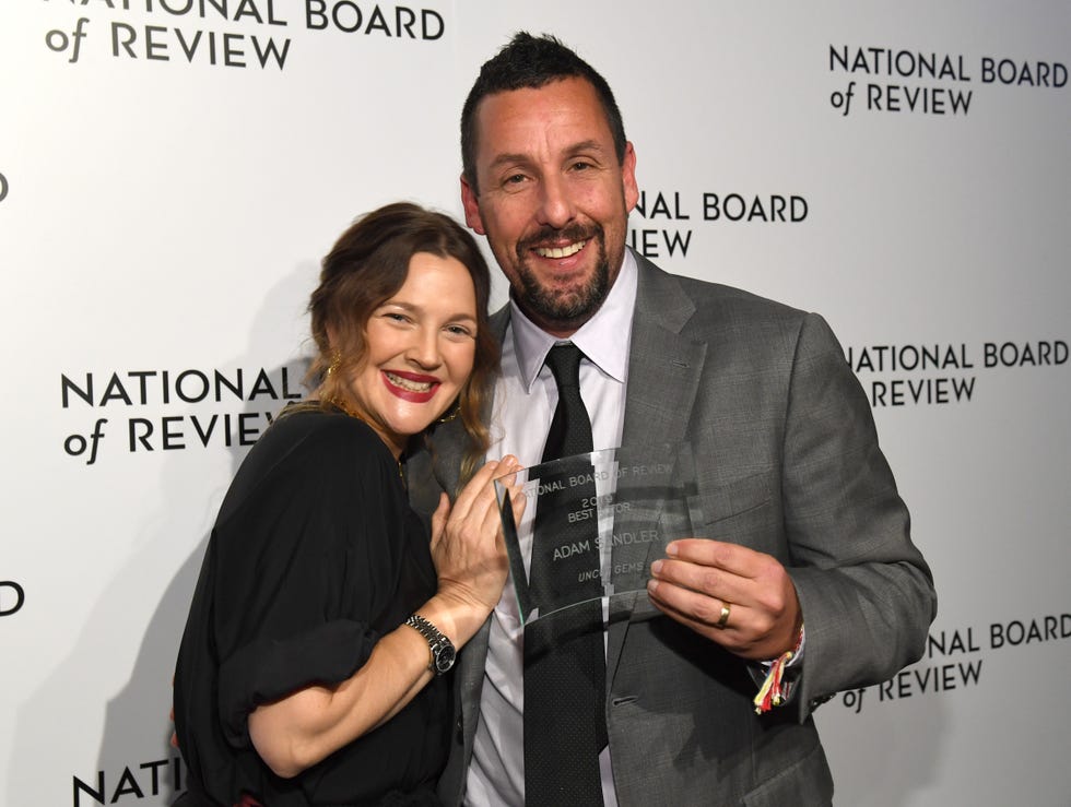 new york, new york   january 08  drew barrymore and adam sandler attend the national board of review annual awards gala at cipriani 42nd street on january 08, 2020 in new york city photo by kevin mazurgetty images for national board of review