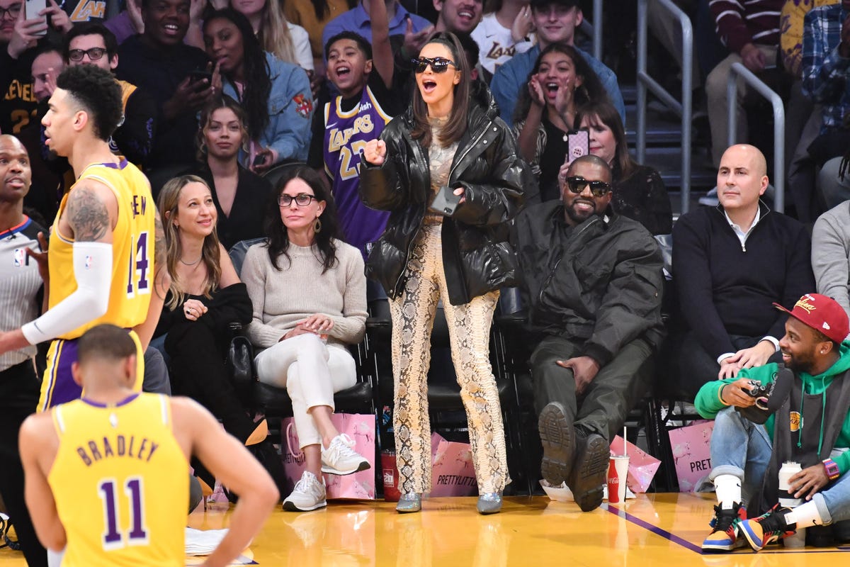 Kim Kardashian's Son Saint Wears Tristan Thompson Jersey at Lakers