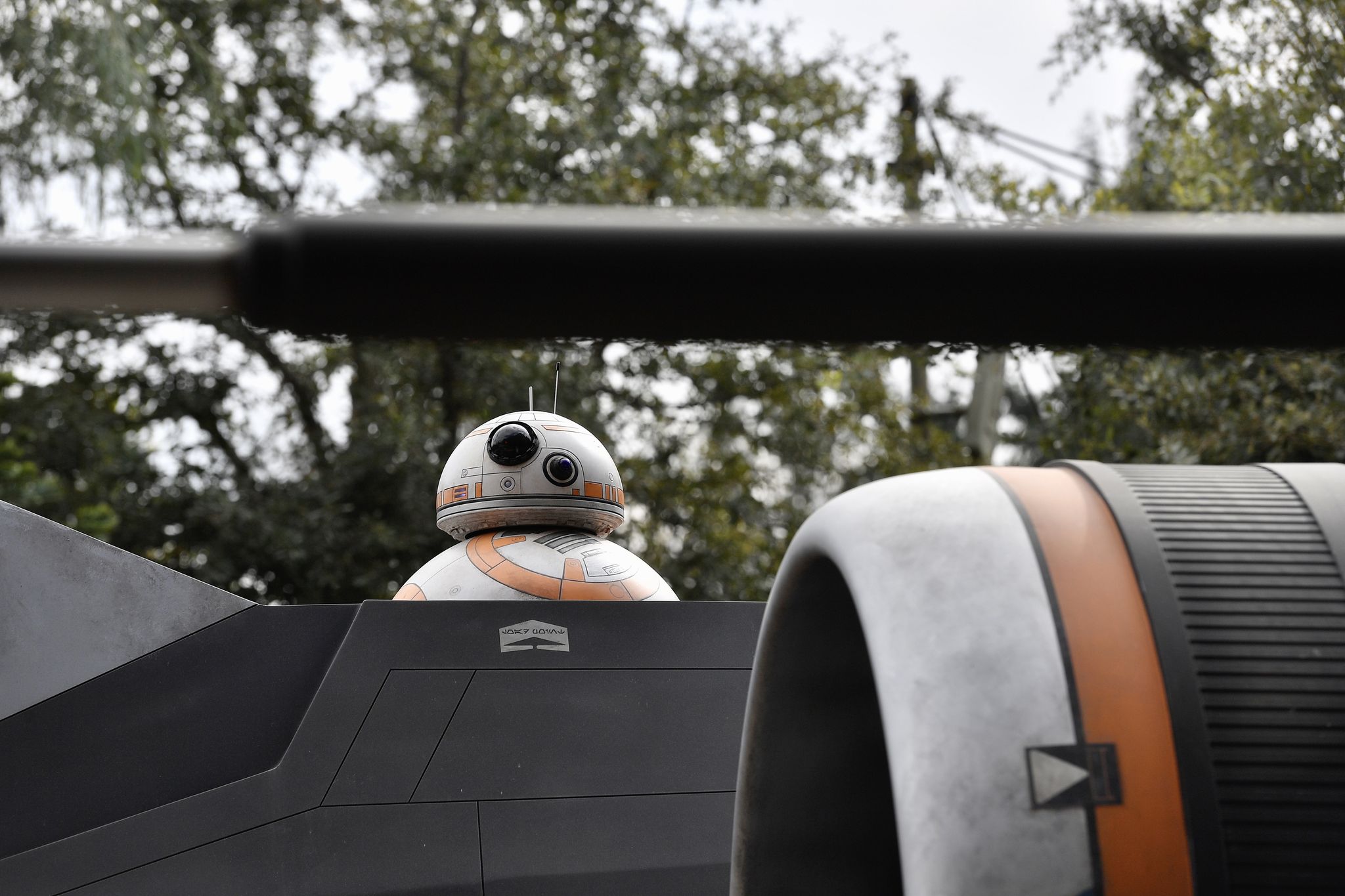 anaheim, ca   january 16 bb 8 sits in an x wing in the queue for rise of the resistance at star wars galaxy"u2019s edge inside disneyland in anaheim, ca, on thursday, jan 16, 2020 "nphoto by jeff gritchen, orange county registerscng