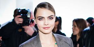 Cara Delevinge Feather Ponytail Hair