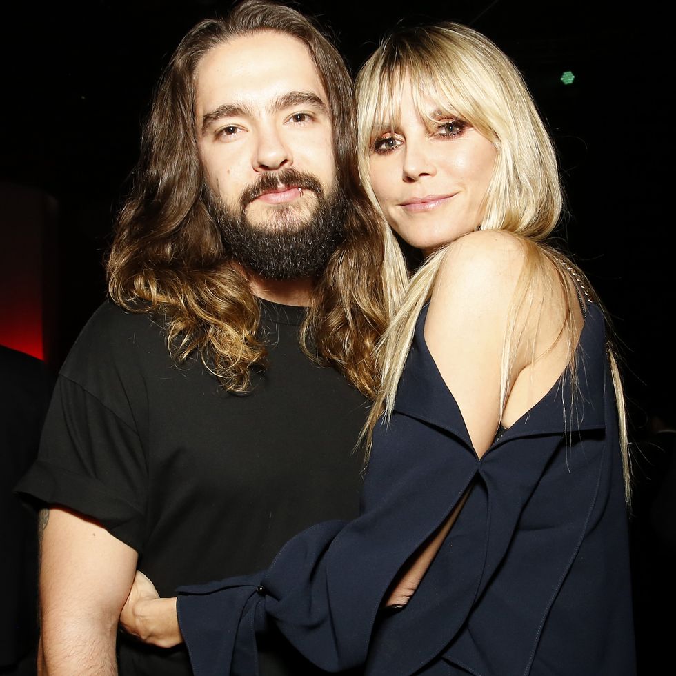 los angeles, california   january 23 l r tom kaulitz and heidi klum attend spotify hosts best new artist party at the lot studios on january 23, 2020 in los angeles, california photo by rachel murraygetty images  for spotify