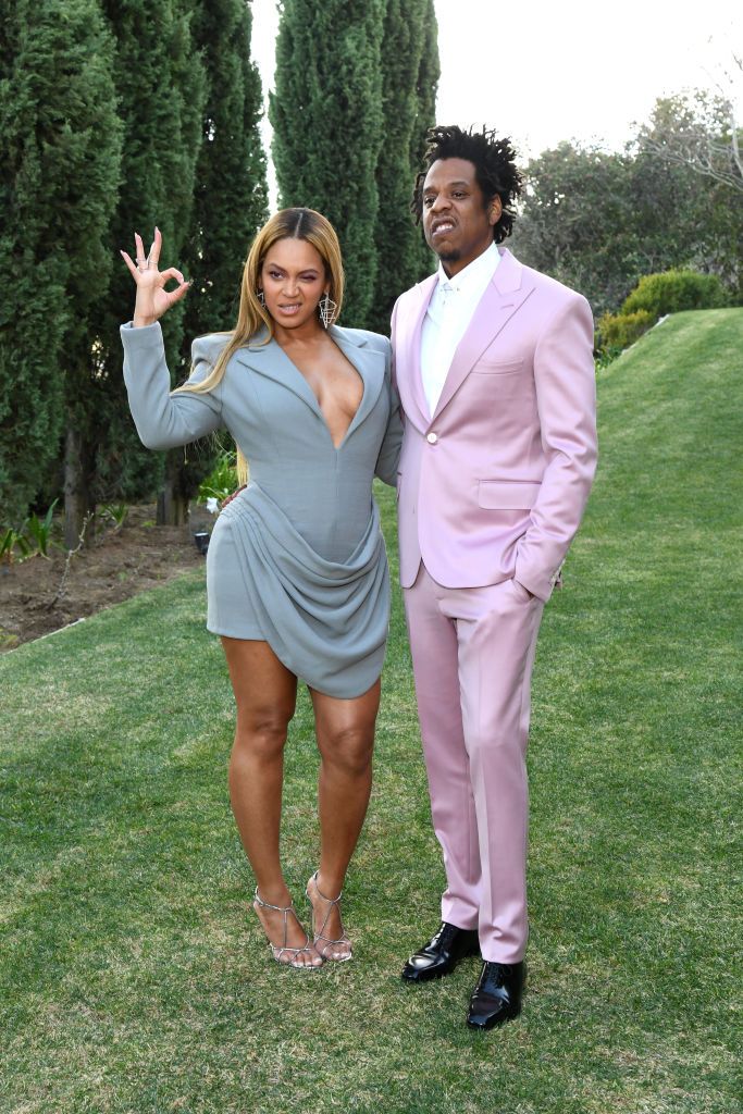 los angeles, california january 25 l r beyoncé and jay z attend 2020 roc nation the brunch on january 25, 2020 in los angeles, california photo by kevin mazurgetty images for roc nation