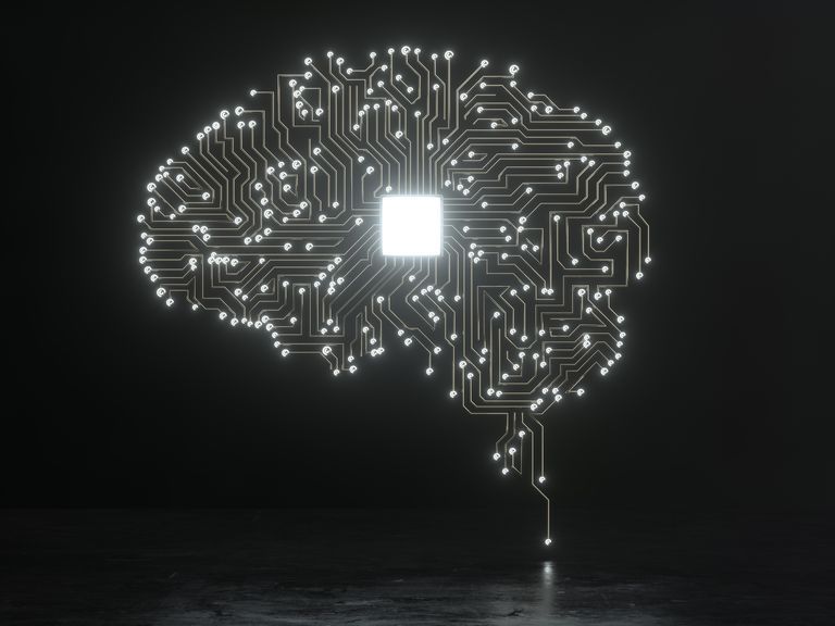 artificial intelligence brain made with wires