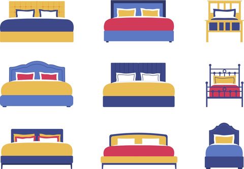 illustration of beds