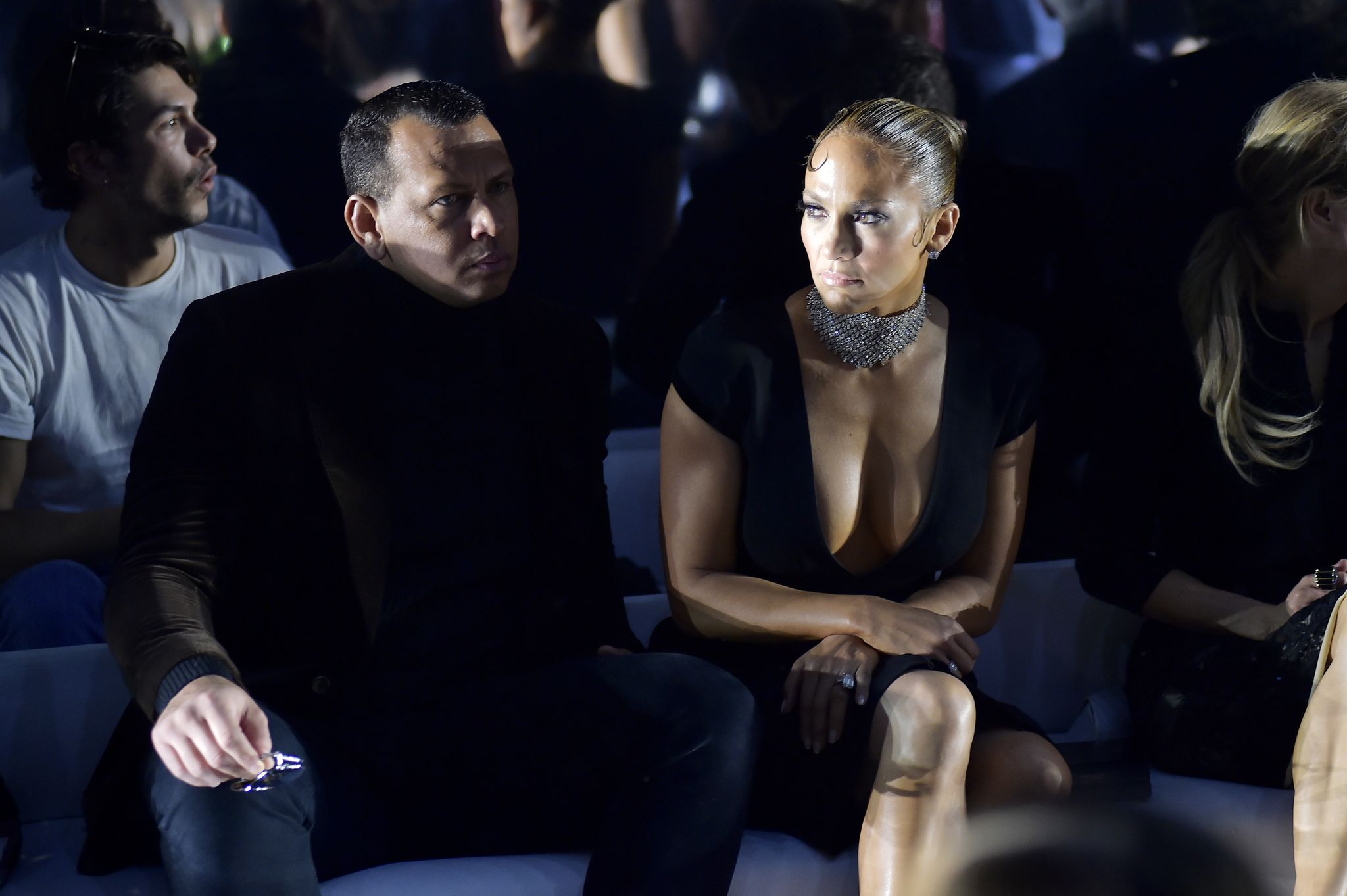 los angeles, california   february 07 alex rodriguez and  jennifer lopez attend tom ford autumnwinter 2020 runway show at milk studios on february 07, 2020 in los angeles, california photo by stefanie keenangetty images for tom ford autumnwinter 2020 runway show