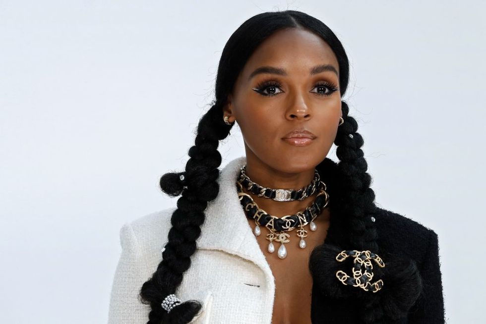 us singer, actress and producer janelle monae poses during the photocall prior to the chanel womens fall winter 2020 2021 ready to wear collection fashion show at the grand palais in paris, on march 3, 2020 photo by francois guillot  afp photo by francois guillotafp via getty images