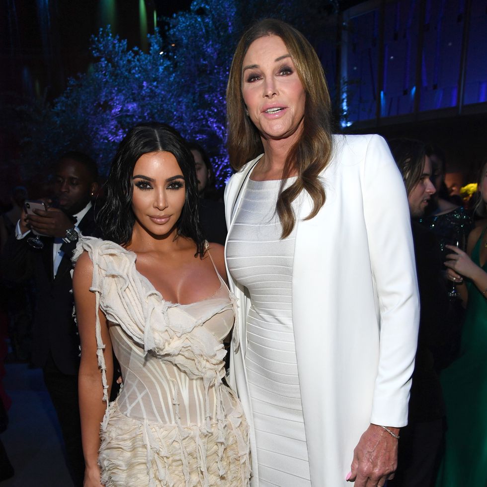beverly hills, california february 09 l r kim kardashian west and caitlyn jenner attend the 2020 vanity fair oscar party hosted by radhika jones at wallis annenberg center for the performing arts on february 09, 2020 in beverly hills, california photo by kevin mazurvf20wireimage
