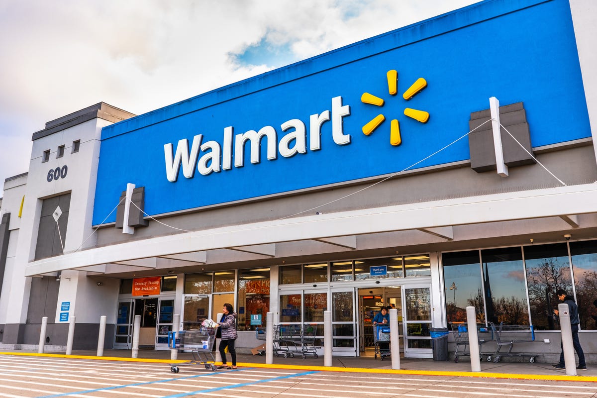 people shopping at a walmart store in south san francisco bay area