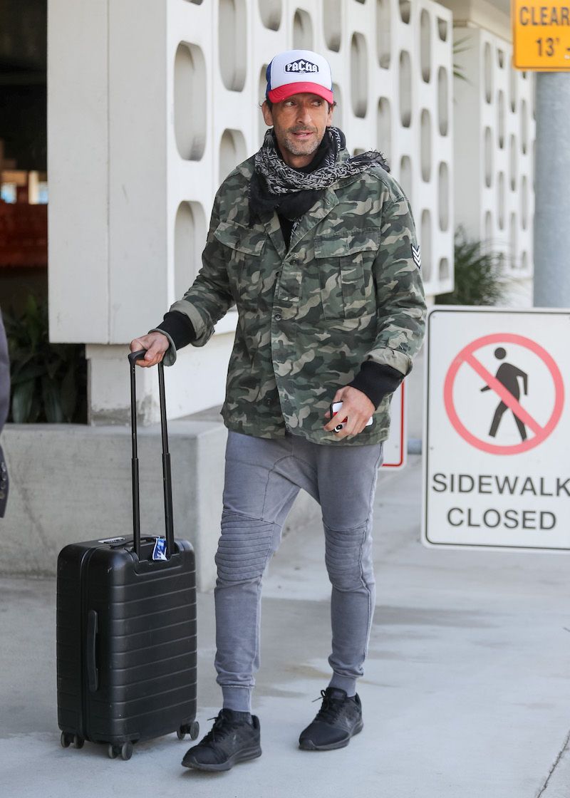 los angeles, ca march 04 adrien brody is seen at lax airport on march 04, 2020 in los angeles, california photo by bg023bauer griffingc images