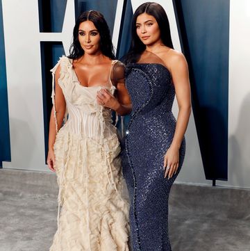 beverly hills, california february 09 kim kardashian west and kylie jenner attend the 2020 vanity fair oscar party at wallis annenberg center for the performing arts on february 09, 2020 in beverly hills, california photo by taylor hillfilmmagic,