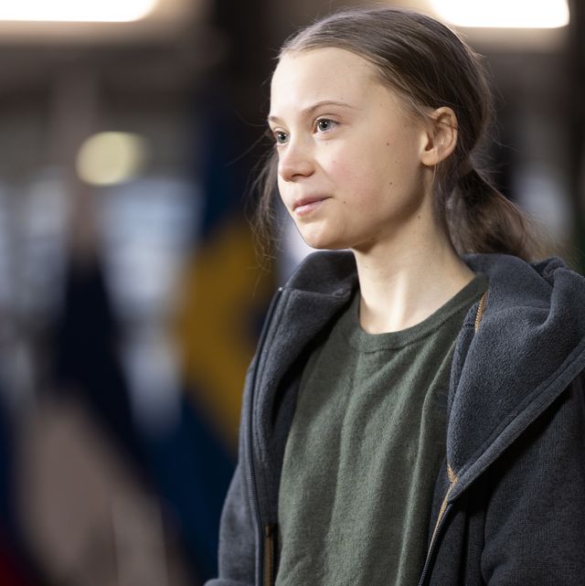 brussels, belgium   march 05  swedish environmental activist on climate change greta thunberg is talking to media as she arrives for an eu environment council at the europa, the european council headquarter, on march 5, 2020, in brussels, belgium photo by thierry monassegetty images