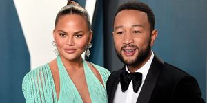 beverly hills, california   february 09 chrissy teigen and john legend attend the 2020 vanity fair oscar party hosted by radhika jones at wallis annenberg center for the performing arts on february 09, 2020 in beverly hills, california photo by karwai tanggetty images