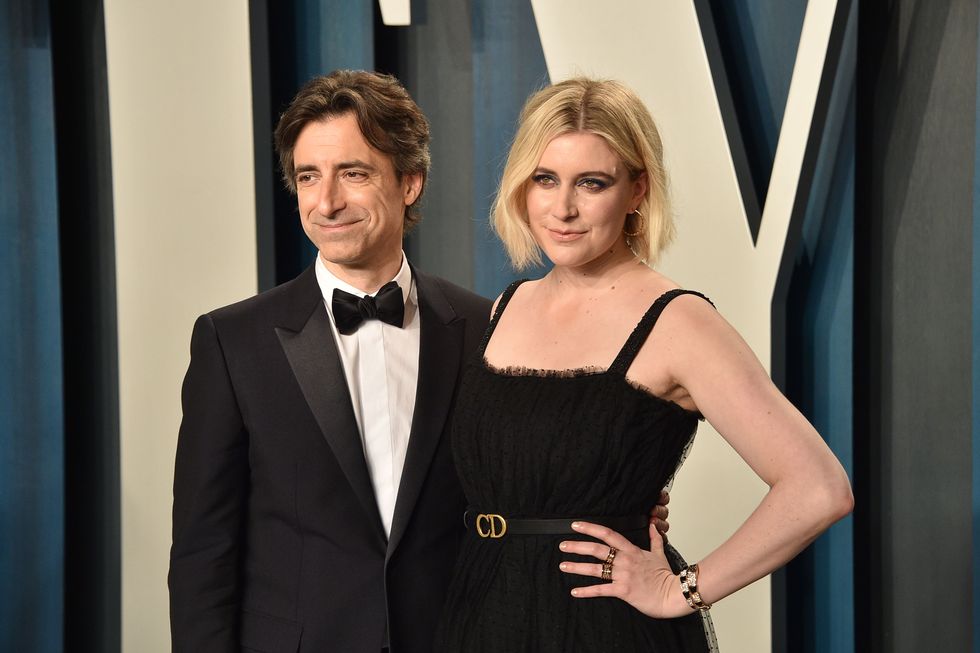 beverly hills, california   february 09 greta gerwig and noah baumbach attend the 2020 vanity fair oscar party at wallis annenberg center for the performing arts on february 09, 2020 in beverly hills, california photo by david crottypatrick mcmullan via getty images