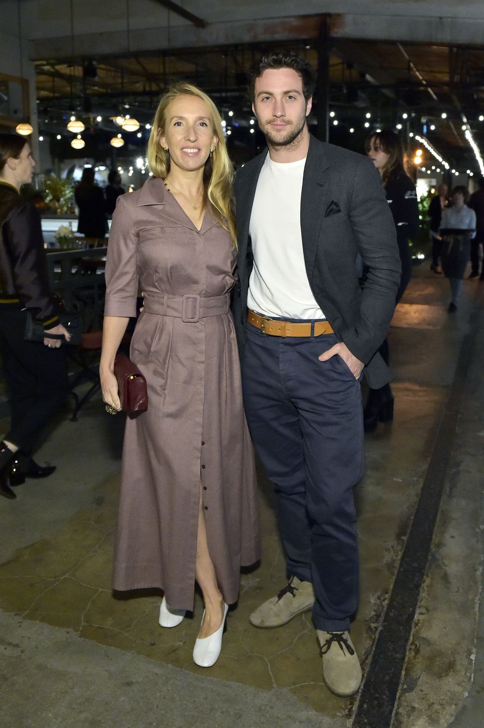 los angeles, california   february 12  sam taylor johnson and aaron taylor johnson attends hauser  wirth x matchesfashion at hauser  wirth on february 12, 2020 in los angeles, california photo by stefanie keenangetty images for hauser  wirth x matchesfashion