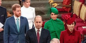 meghan markle, kate middleton, prince harry and prince william attend a royal engagement together whilst looking somewhat tense