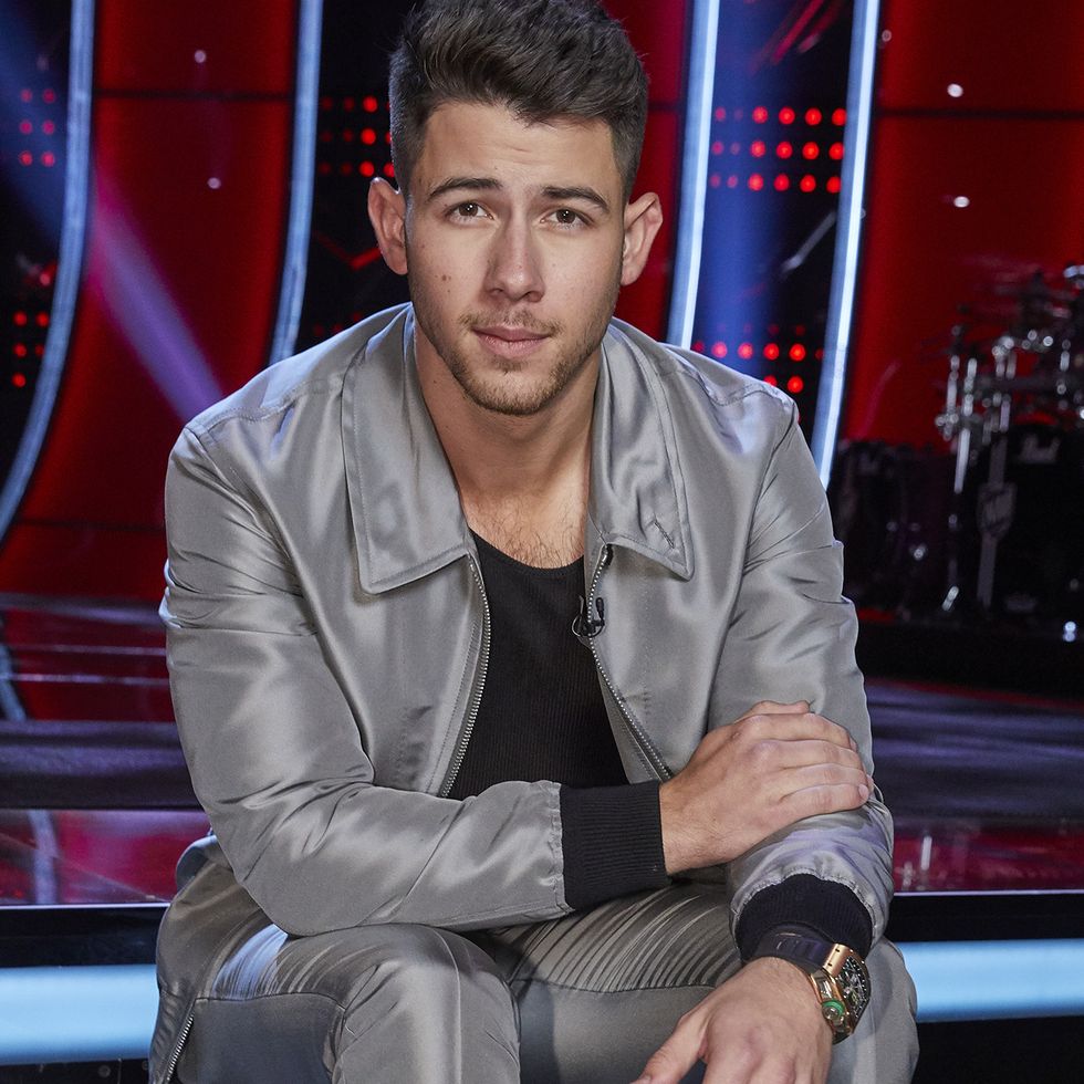 the voice    blind auditions episode 1801    pictured nick jonas    photo by trae pattonnbcnbcu photo bank via getty images