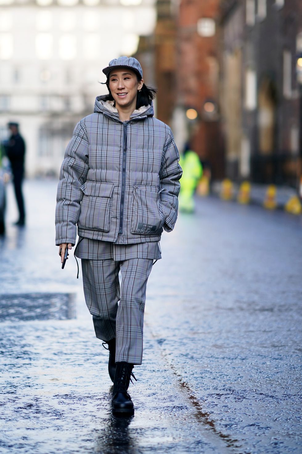 I cappotti a quadri alla London Fashion Week perfetti per la