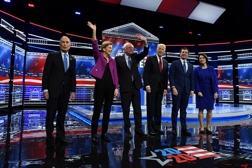 Democratic Presidential Candidates Debate In Las Vegas Ahead Of Nevada Caucuses