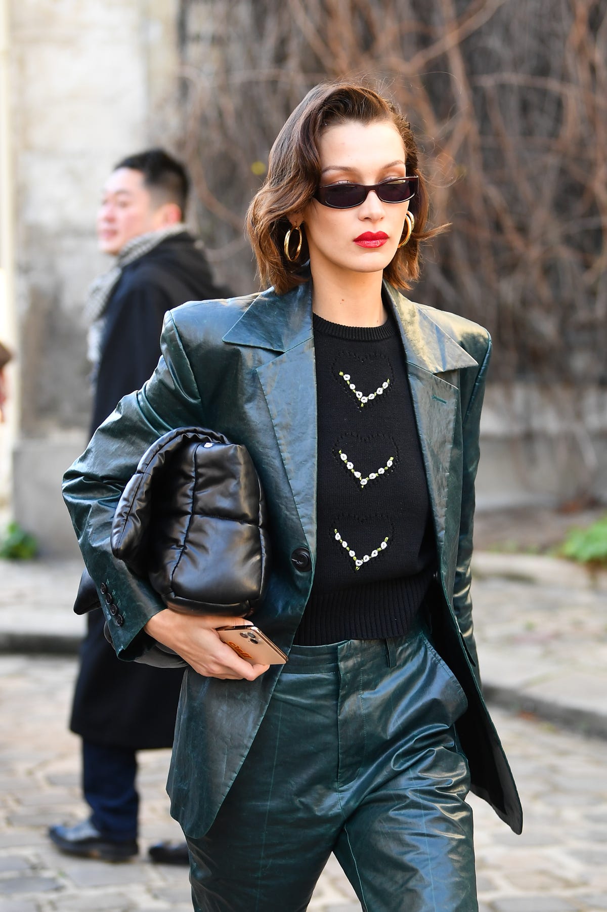 Instagram: Bella Hadid Shows Off Her Bright Orange Telfar Bag