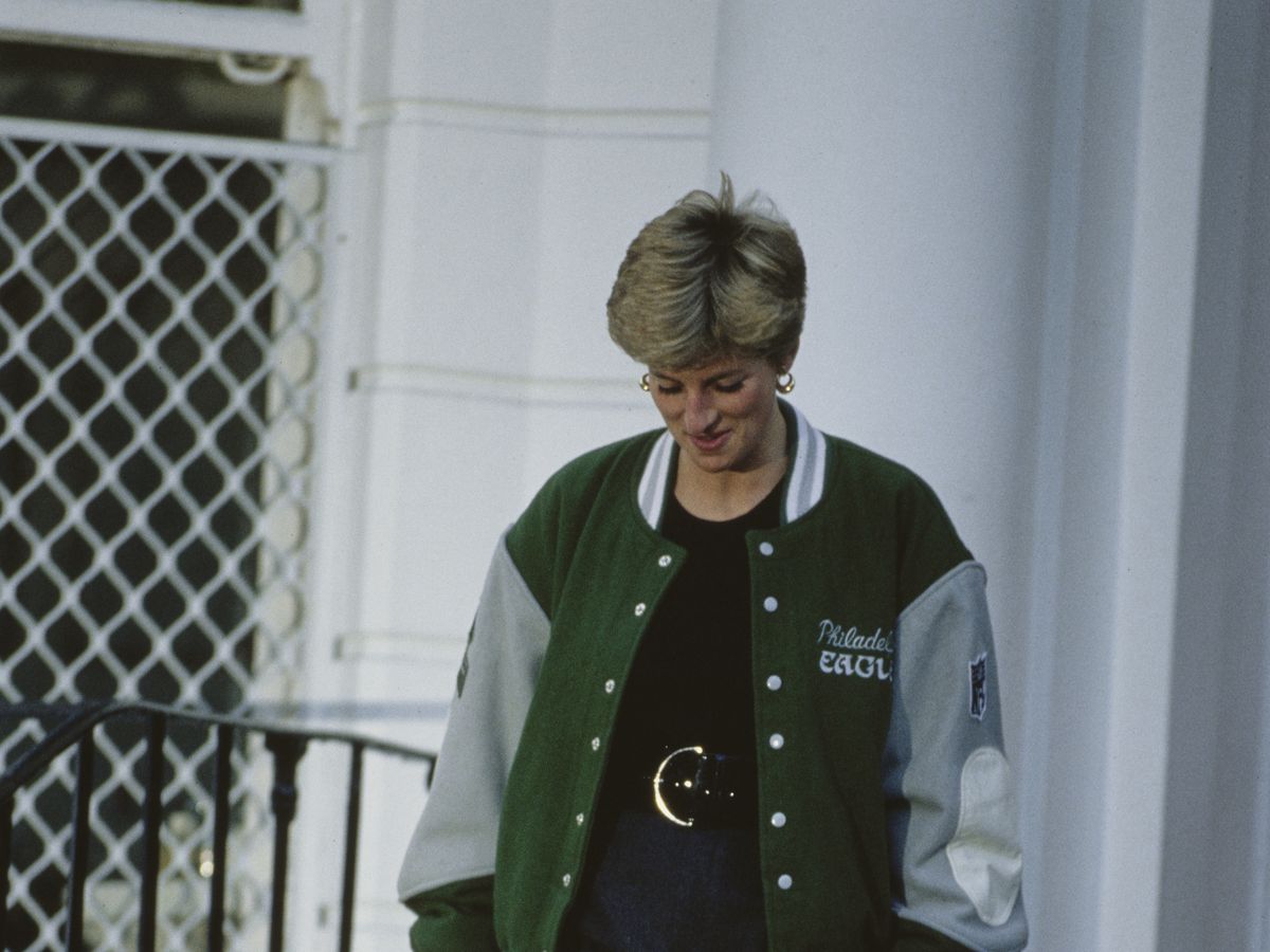 Princess Diana Philadelphia Eagles Green Wool Jacket