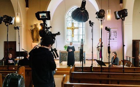 Bishop records television sermon
